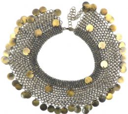 NET NECKLACE WITH COINS